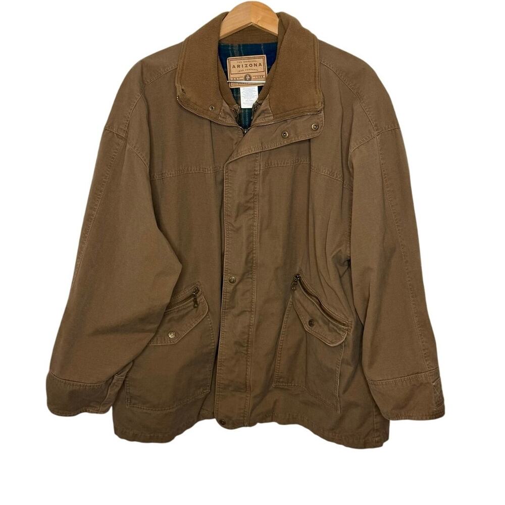 VINTAGE ARIZONA JEANS CO Men's XXL Chore Jacket Barn Coat Vest Canvas Brown